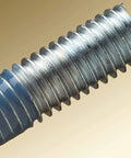 Close-up of a bolt with Blue Threadlocker TL42 for vibration proofing, showing thread sealing and corrosion protection.