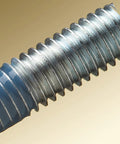 Close-up of threaded bolt with Blue Threadlocker TL42 50 mL Bottle Keeps Nuts And Bolts From Loosening With Vibration applied to threads.