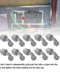 20 Piece 90 Degree Liquid Tight Connectors 1/2 Inch NPT Nylon Electrical Conduit Fitting durable nylon with curved design for water resistance.