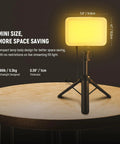 Two Pack LED Video Panel Light Kit With Desktop Tripod Stands And Filters For Webcam Desktop Computer And Laptop Zoom Calls Dimmable for compact setup