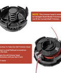 Top view of Three Pack Universal String Trimmer Head Fits Echo Speed Feed 400 And More Weed Eater Three And Three Quarter Inch Diameter M10 By 1.25 Bolt For SRM230 SRM225 SRM210 PAS210 PAS230 PAS260 Shindaiwa T195S T220 T222 T230 T231 Straight Shaft.