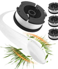 Three Pack AF-100 Weed Eater String Replacement Line For Black Decker Trimmers, 30 Ft Spool, 0.065 Inch in use.