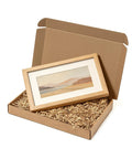 Heavy Duty 17x11x2 Shipping Boxes 20 Pack Brown Corrugated Cardboard Mailers Kraft Packing with framed artwork inside