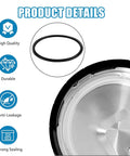 Pro Grade Replacement Gasket For Mirro Pressure Canner 12 16 22 Qt Fits Models M-0512 M-0522 M-0312 M-0406 M-0416 M-0526 M-0622 Durable Leakproof Seal For Safe Canning And Easy Installation black silicone replacement gasket shown with pressure canner lid