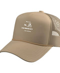 Forklift Driver Trucker Hat For Warehouse Logistics Crew Adjustable Mesh Back Khaki Cap Cool Gift For Forklift Operators
