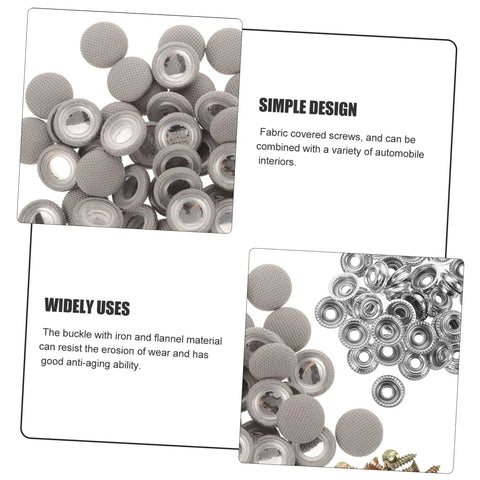 Headliner Repair Rivets Kit for Cars, Quick Interior Roof Fix, Durable Ceiling Fasteners for Upholstery, button details