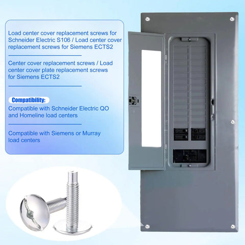 Roll With These Top Shelf 18 Piece Load Center Cover Replacement Screws Designed For Electrical Panels on a breaker box.