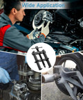 Heavy Duty 4 Pc 2 Jaw Bearing Puller Gear Kit With 2 3 4 6 Inch Sizes Made From Heat Treated Carbon Steel For Auto Repair Moto Wheels Shop Pulling Stuck Parts Easy No Hassle Using Pro Mechanic Tools To Handle Job With Ease Every Time Right Now installed on brake and wheel assemblies