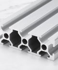 Heavy Duty T Slot 2060 Aluminum Extrusion Profile European Standard 400Mm X 60Mm showing smooth edges and hexagonal interior for CNC use.