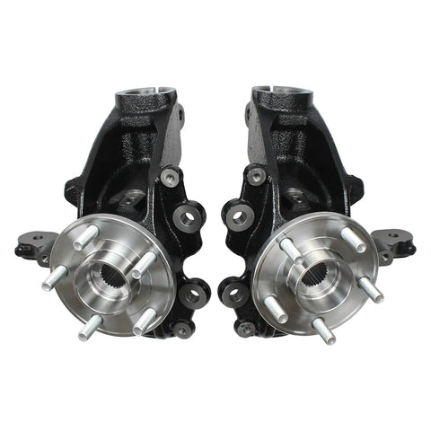 Front Left And Front Right Wheel Knuckle Hub Bearing Assembly For Ford Focus 2.0L 2012 2013 2014 2015 2016 2017 2018 Replacement Parts Premium Grade