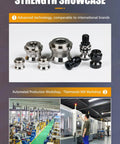 Rock Solid Zero Point Locking Studs With Precision Pull Design For CNC Tooling And Machine Alignment Rust Proof Stainless Steel Construction displayed in a production setting.
