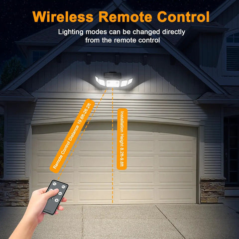Gonna Keep Your Yard Secure With These Hella Bright 6000 Lumen Solar Security Flood Lights Featuring Five Adjustable Heads And Remote Control Plus IP65 Waterproof Motion Sensor Two Pack Smooth Moving Gear