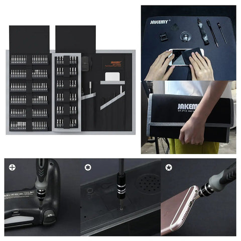 All In One Precision Screwdriver Set 201 In 1 Pro Electronics Repair Kit with 174 CRV Magnetic Bits shown in use