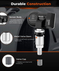 TPMS Sensor Kit For Honda And Acura Cars With 315MHz And 433MHz Dual Protocol Plug And Play Replacement Fits Odyssey CRV Pilot Civic Accord Element Integra And More For Easy Reliable Tire Pressure Monitoring, metal valve stem