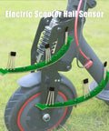 Two Pack Plug And Play Electric Scooter Hall Sensor Board For Hub Motors PCB Hall Effect Sensors Replacement Easy Install And Durable Drop In Compatible With M365 Electric Scooters, shown on green grass, highlighting installation on scooter hub.