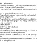 600W Step Down Voltage Regulator Module With Built In Cooling Fan For Industrial And Electronics Projects Handy Adjustable Output Rock Solid Overcurrent And Overtemperature Protection Short Circuit Safeguards Stable Efficient Power Supply Board with 25-120V input and 1.2-75V output
