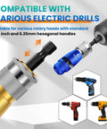 Drill Powered Wire Stripper And Twister Kit For 6 To 14 AWG 2024 Upgrade Electric Wire Stripping Tool, compatible with electric drills