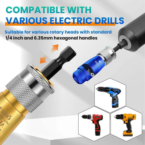 Drill Powered Wire Stripper And Twister Kit For 6 To 14 AWG 2024 Upgrade Electric Wire Stripping Tool, compatible with electric drills