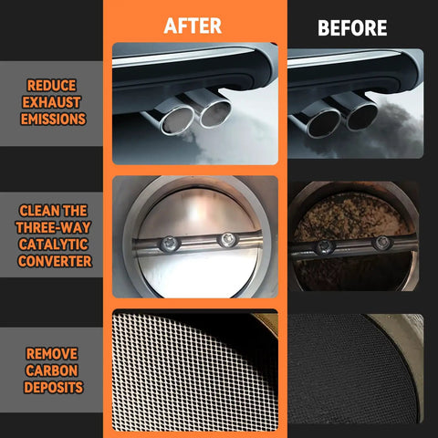 Catalytic Converter Cleaner Kit Four Pack For Engine And Exhaust System Carbon Removal Additive Fuel System Treatment Oil