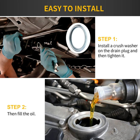 Installing 20 Pack M16 Oil Drain Plug Gasket Crush Washers For Subaru Outback Legacy Impreza Forester BRZ XV Crosstrek