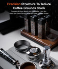 Hella Reliable Espresso Tamper For 53.3mm Portafilters, 58.35mm base, with anti-stick baffle, ideal for barista-grade espresso.