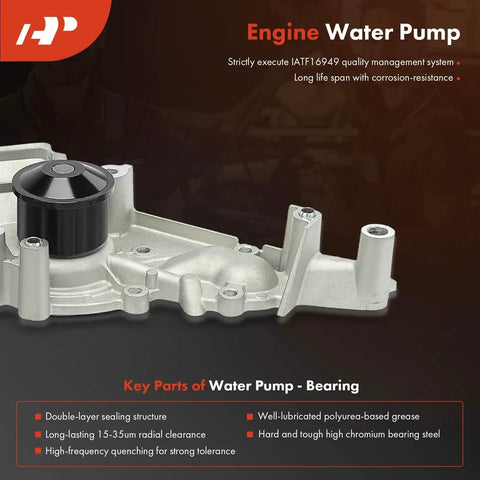 Engine Timing Belt Kit With Water Pump For Toyota And Lexus V8 DOHC Engines 4.0L 4.3L 4.7L metal water pump component