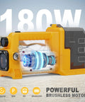 Brushless Water Transfer Pump Cordless 20V Max with 180W motor for pool, pond, garden, tank cleanup. Battery not included.