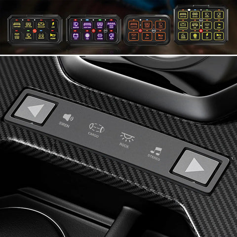 120 Piece Car Switch Panel Sticker Kit With Durable PVC Decals For Auto Console Buttons And Rocker Toggle Switch Labels