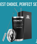 Engineer Definition Funny Drinkware For Engineers And Students Newly Licensed Passers Vacuum Insulated Tumbler 20 Oz with Lid and Straw