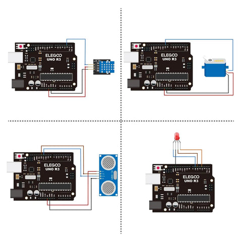 Uno Project Super Starter Kit For Beginners With A 22 Lesson PDF Tutorial Beginner Friendly Electronics Lab Uno R3 Board LCD1602 Module