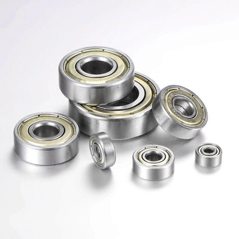 Pack of 25 623ZZ deep groove ball bearings, 3mm bore 10mm OD 4mm thickness, carbon steel double-shielded ABEC3 Z1 displayed