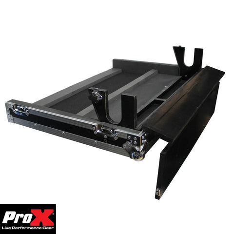 Built Tough Ata Flight Case For Allen Heath Qu 32 Digital Audio Mixer With Rigid Hard Shell Exterior And Secure Doghouse Compartment For Tour Ready Sound Crews