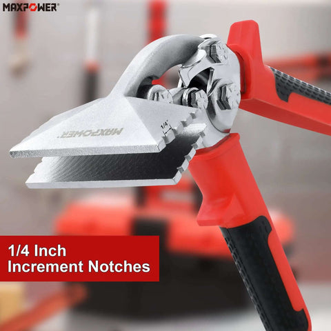 3 Inch Offset Sheet Metal Bender Hand Seamer with precision jaws and ergonomic handle, featuring 1/4 inch increment notches.