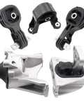 Heavy Duty Engine Motor Mount Set For 2007 Through 2011 Honda Crv 2.4l Fwd 4wd with black rubber and metal components.