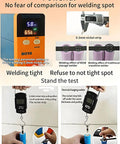 Beast 11.6KW Induction Battery Welder For Lithium Packs display with parameters and nickel strip resistance tests