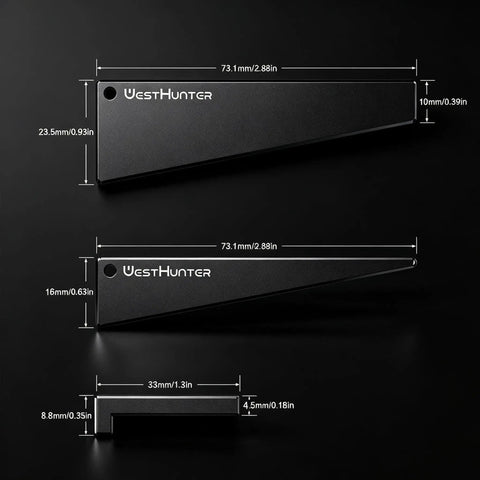 Scope Level Wedge For Quick Precise Riflescope Mounting That Makes Reticle Alignment A Breeze Between Base And Turret Made From 6061 T6 Aluminum