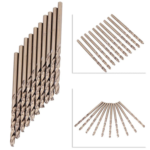 HSS M35 Cobalt Twist Drill Bits Set 4mm Pack Of 10 For Stainless Steel And Hard Alloys Pro Grade Precision Cutting Bits 135 Degree Split Point