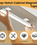 Installing LED light using 12 Pack Under Cabinet Light Metal Adhesive Strips For Magnetic LED Lights Mounting Replacement Iron Plates Sticky For Cabinet Closet Kitchen Wardrobe Lighting