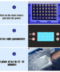 Boost Your Home Bar With This Compact Countertop Nugget Ice Maker, Featuring Fully Automatic Self Cleaning And Whisper Quiet Operation, Dead Simple Controls for ice cube settings and fast production.