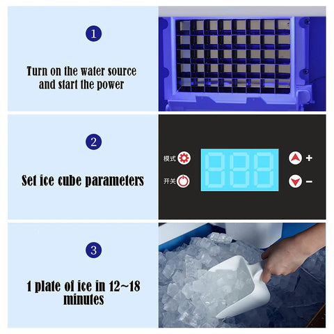 Boost Your Home Bar With This Compact Countertop Nugget Ice Maker, Featuring Fully Automatic Self Cleaning And Whisper Quiet Operation, Dead Simple Controls for ice cube settings and fast production.