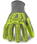 Cut-Resistant Impact Work Gloves With Nitrile Palm X Large Rig Lizard 2090X showing palm side with sandy finish