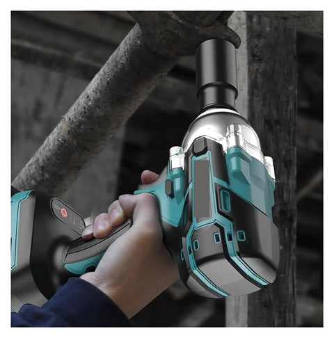 Heavy-Duty Brushless Impact Wrench Cordless High Torque Power Tool Effortless For Truck And Car Repair Lightweight Compact Design Long Battery Life Versatile Electric Hand Tool For Home Auto Projects