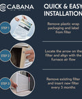 Installation guide for Six Pack 20x25x1 MERV 11 HVAC Air Filter For Home And Office Indoor Furnace Filter Replacement