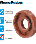 Radial Shaft Seal 12mm X 28mm X 7mm Fluoro Rubber TG4 Oil Seal For Bearing Shaft Oil Pump And Engine Durable 70A Hardness Sealing Tech Built To Last For Heavy Duty Industrial Use Brown 2 Pack, brown fluoro rubber seal