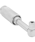 Quick Connect Metric Grease Fitting Adapter With 90 Degree Angle For Tight Spaces 4 Point 9 Millimeter Diameter Greasing End