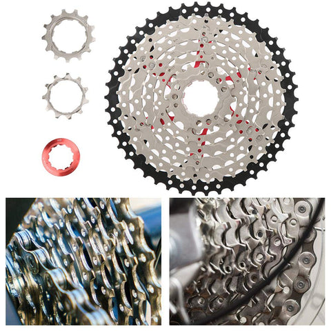 8 Speed 46T Hollow Mountain Bike Cassette Freewheel Kickass Upgrade for Smooth Shifting and Lighter Ride with gear details
