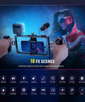 Magnetic RGB Video Light For Cameras, 360 Degree Full Color LED Light With CRI 96 Plus in use for video shooting, BL60C
