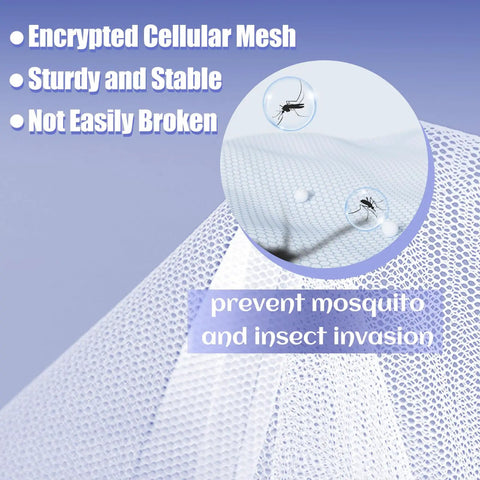 King Size Mosquito Net For Patio Bed Tent Portable Indoor Outdoor Use Durable Polyester Mesh preventing insect invasion