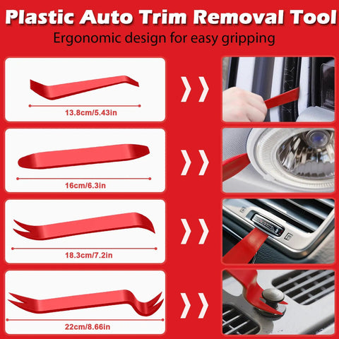 17 Piece Pick And Hook Set With Trim Removal Tool, Clip Pliers, Fastener Remover, Scraper And Magnetic Telescoping Tool Kit For Automotive Repair, Upholstery And Electronics Maintenance, The Must Have Handy Set