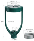 Mortise Drill Bit Adapter 2.09 Inch Sleeve Attachment For Bench Drill Press with green iron construction and dimensions shown